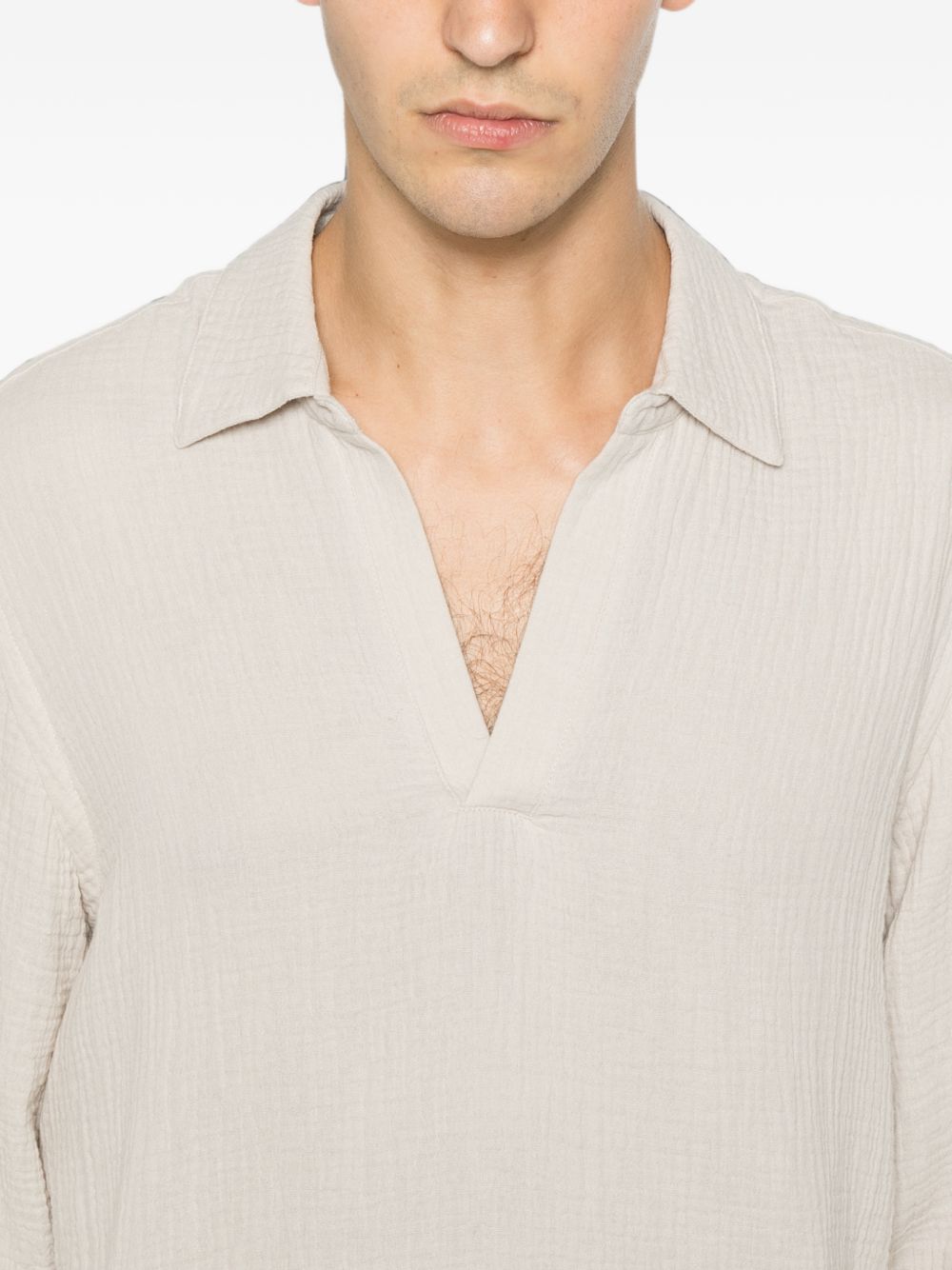 MC2 SAINT BARTH Camicia Ventotene beige in cotone 