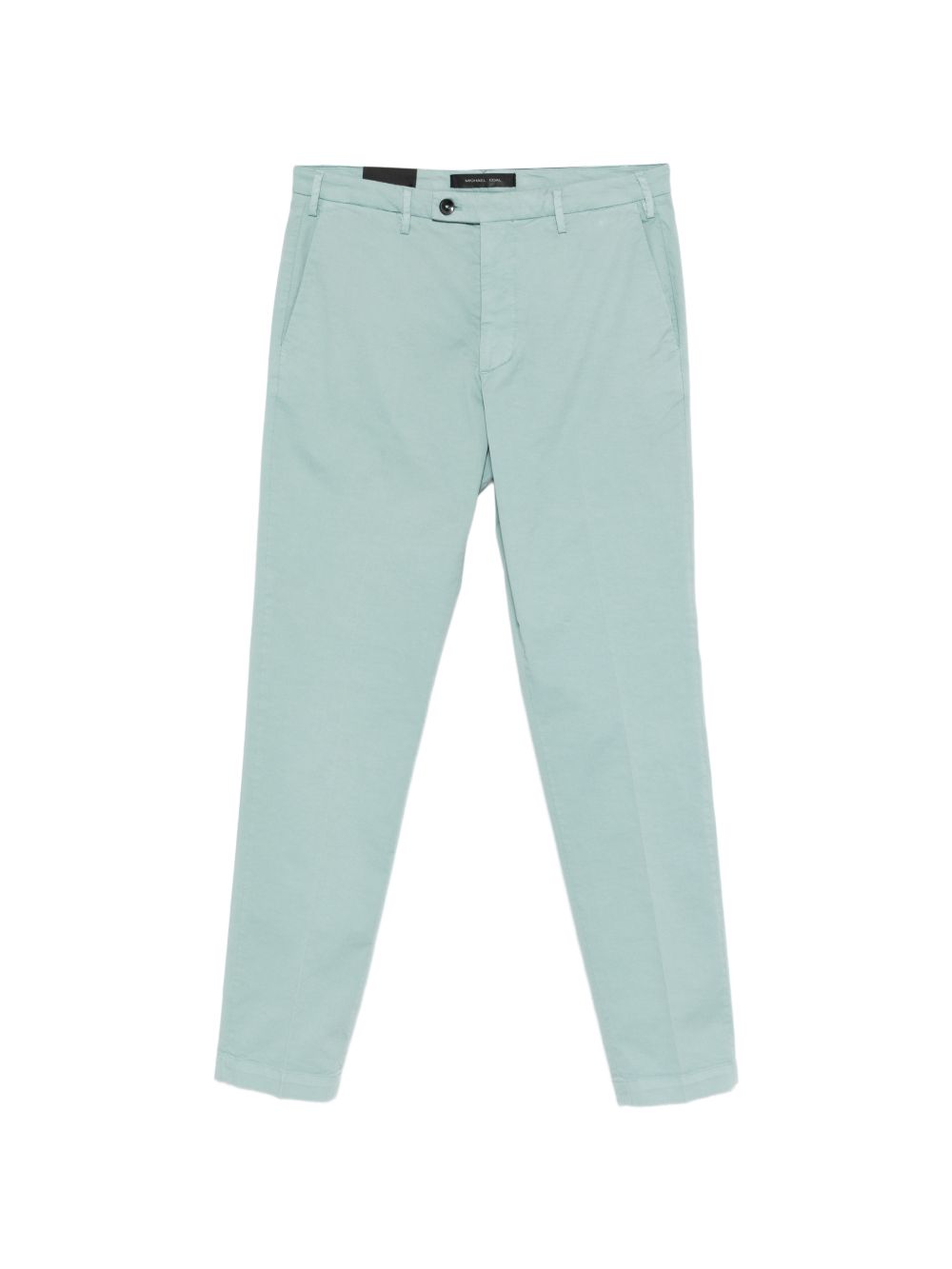 MICHAEL COAL Pantaloni Brad in cotone celeste 