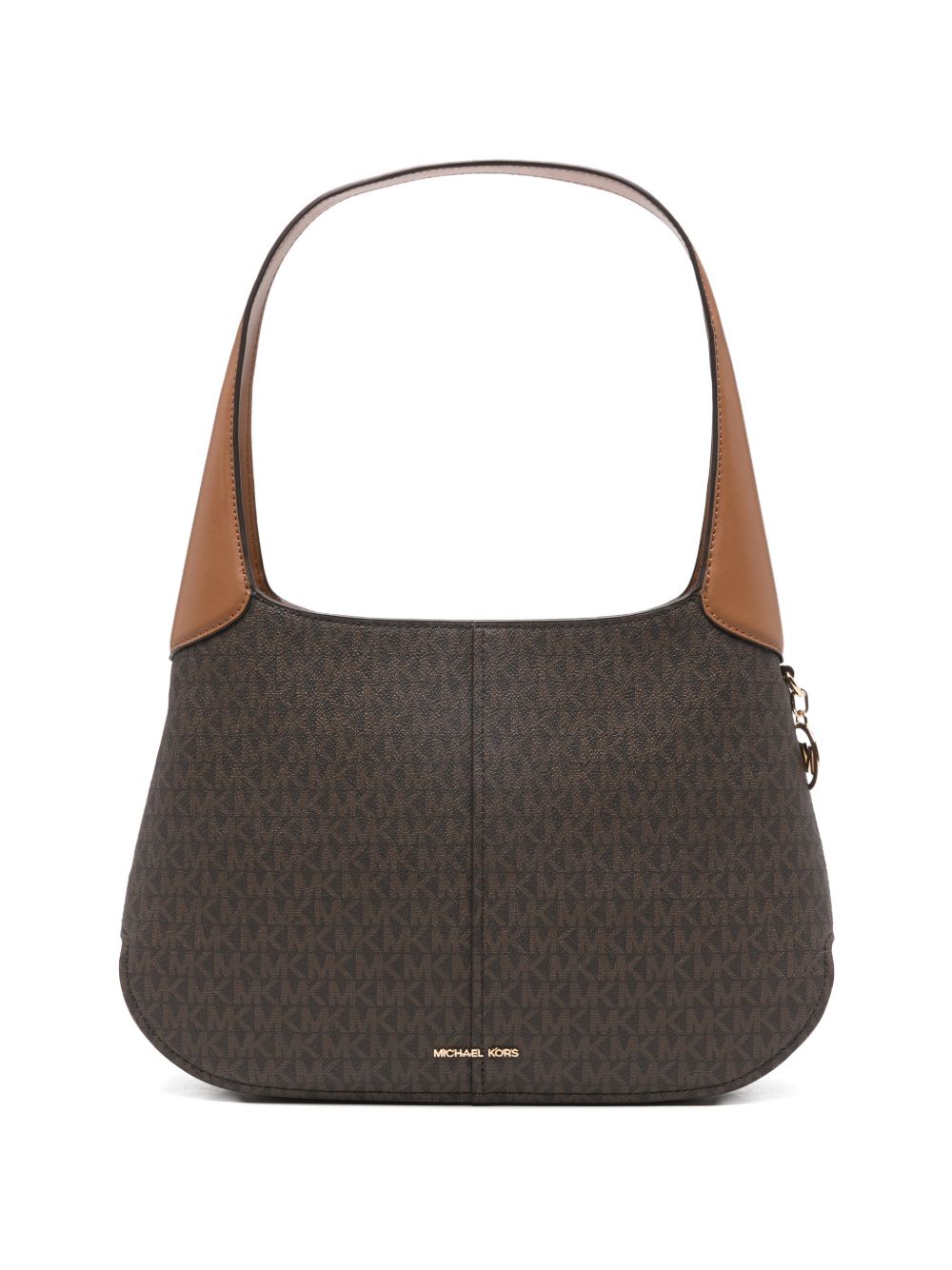MICHAEL KORS Borsa a spalla 'Alice' marrone con logo all-over 