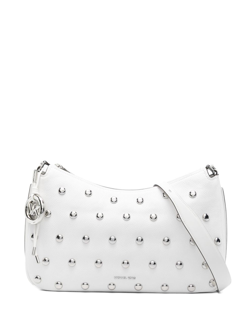 MICHAEL KORS Borsa a spalla bianca con borchie 