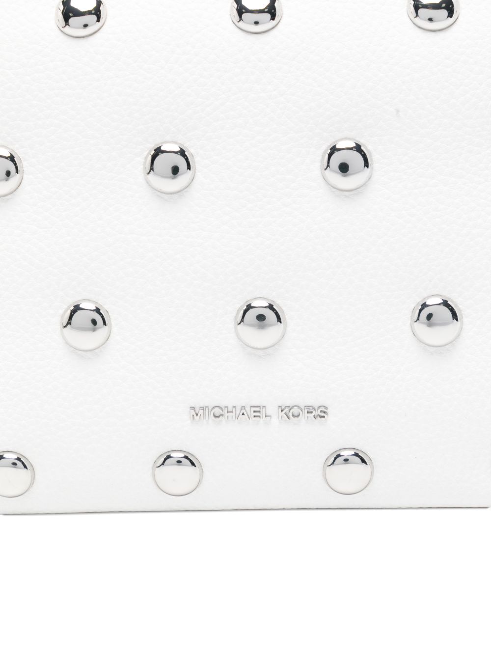 MICHAEL KORS Borsa a spalla bianca con borchie 
