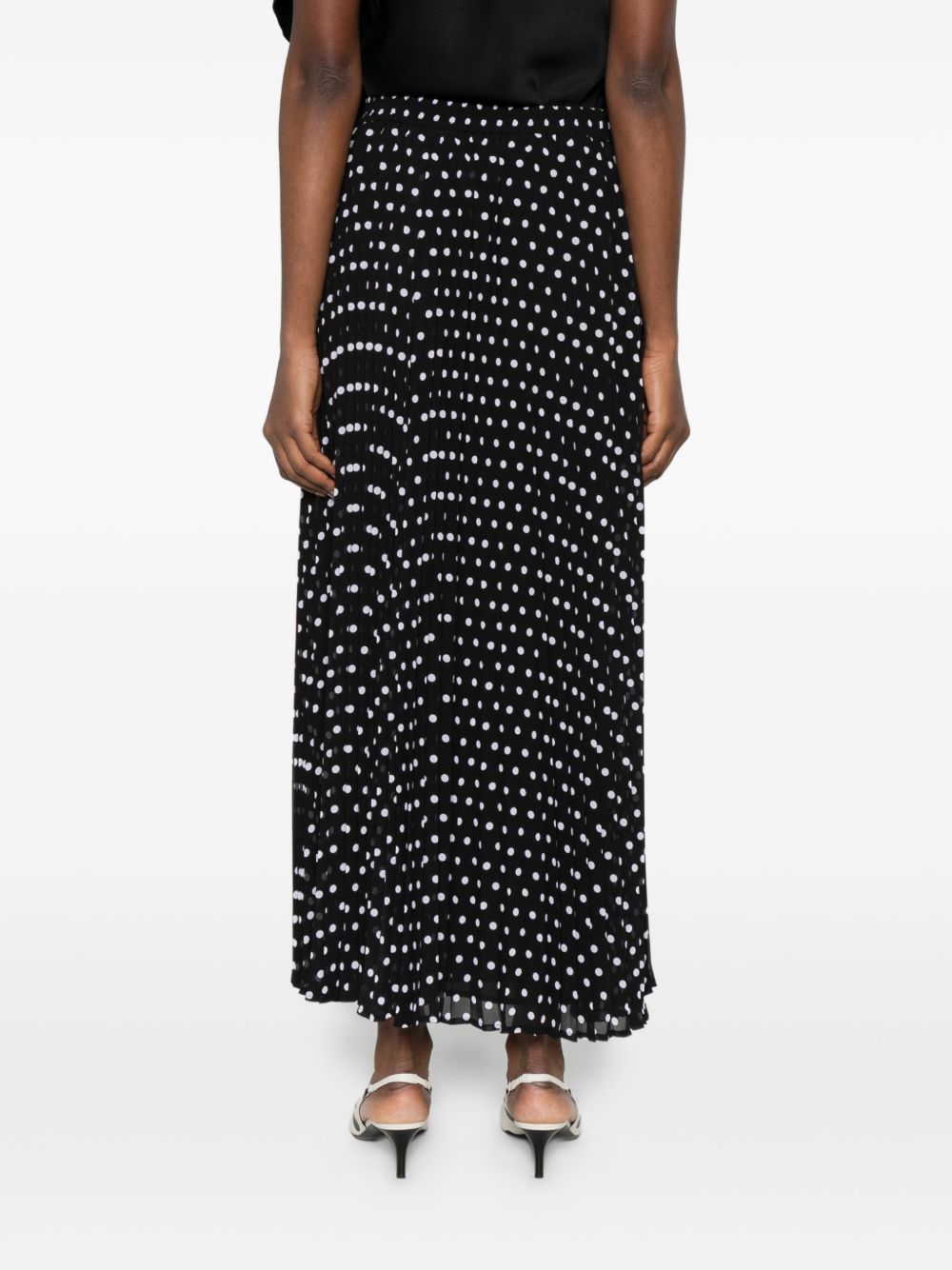 MICHAEL KORS Gonna midi a pois nera 