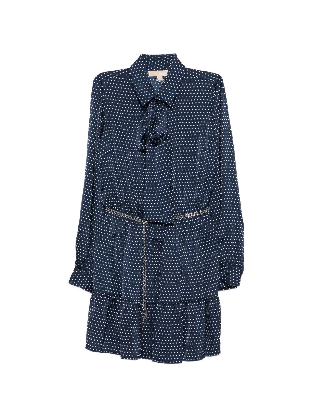 MICHAEL KORS Abito corto blu navy a pois 