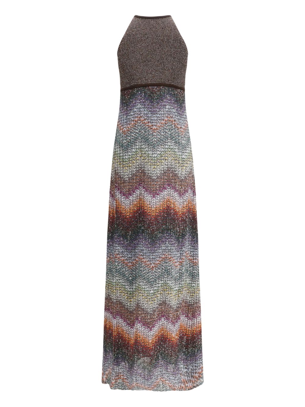 MISSONI Abito lungo smanicato dal design elegante 