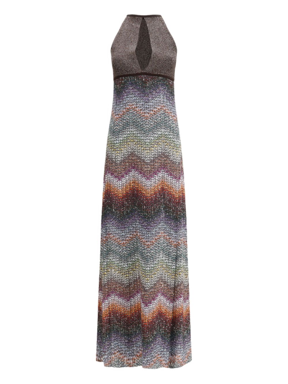 MISSONI Abito lungo smanicato dal design elegante 