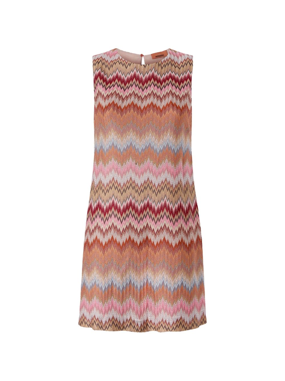 MISSONI Abito corto smanicato a zigzag multicolore 