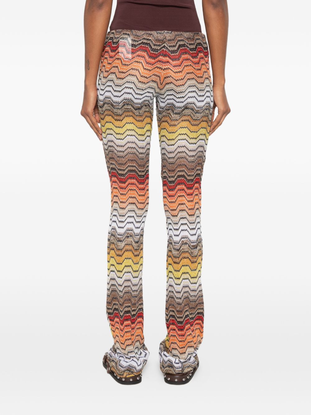 MISSONI Pantaloni lunghi con motivo greca multicolore 