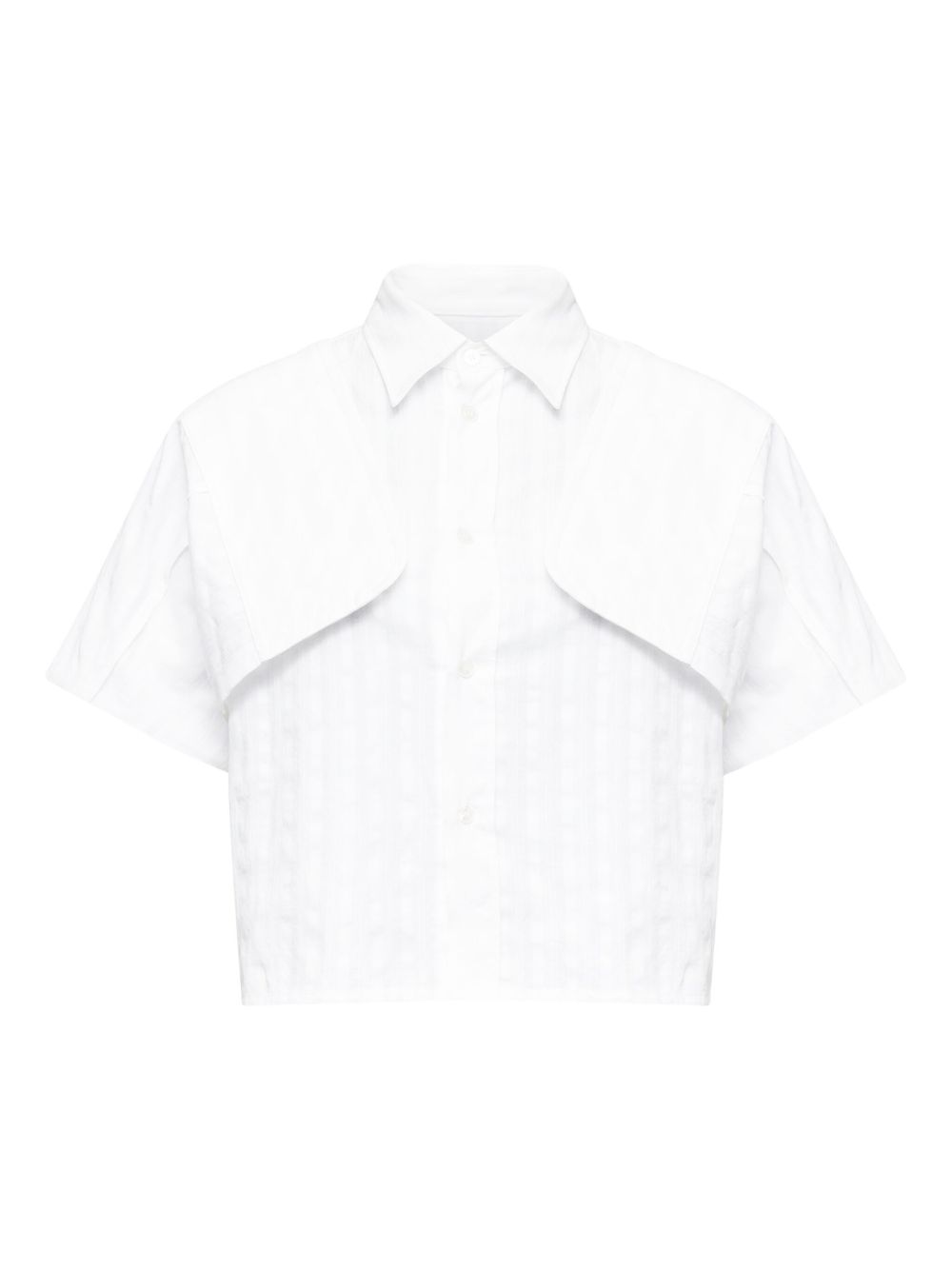 MM6 MAISON MARGIELA Camicia in jacquard bianca 
