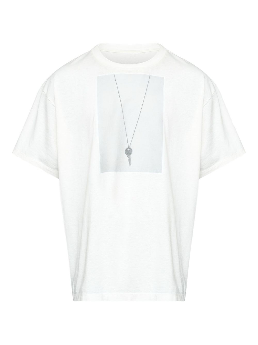 MM6 MAISON MARGIELA T-shirt in cotone bianco con stampa 