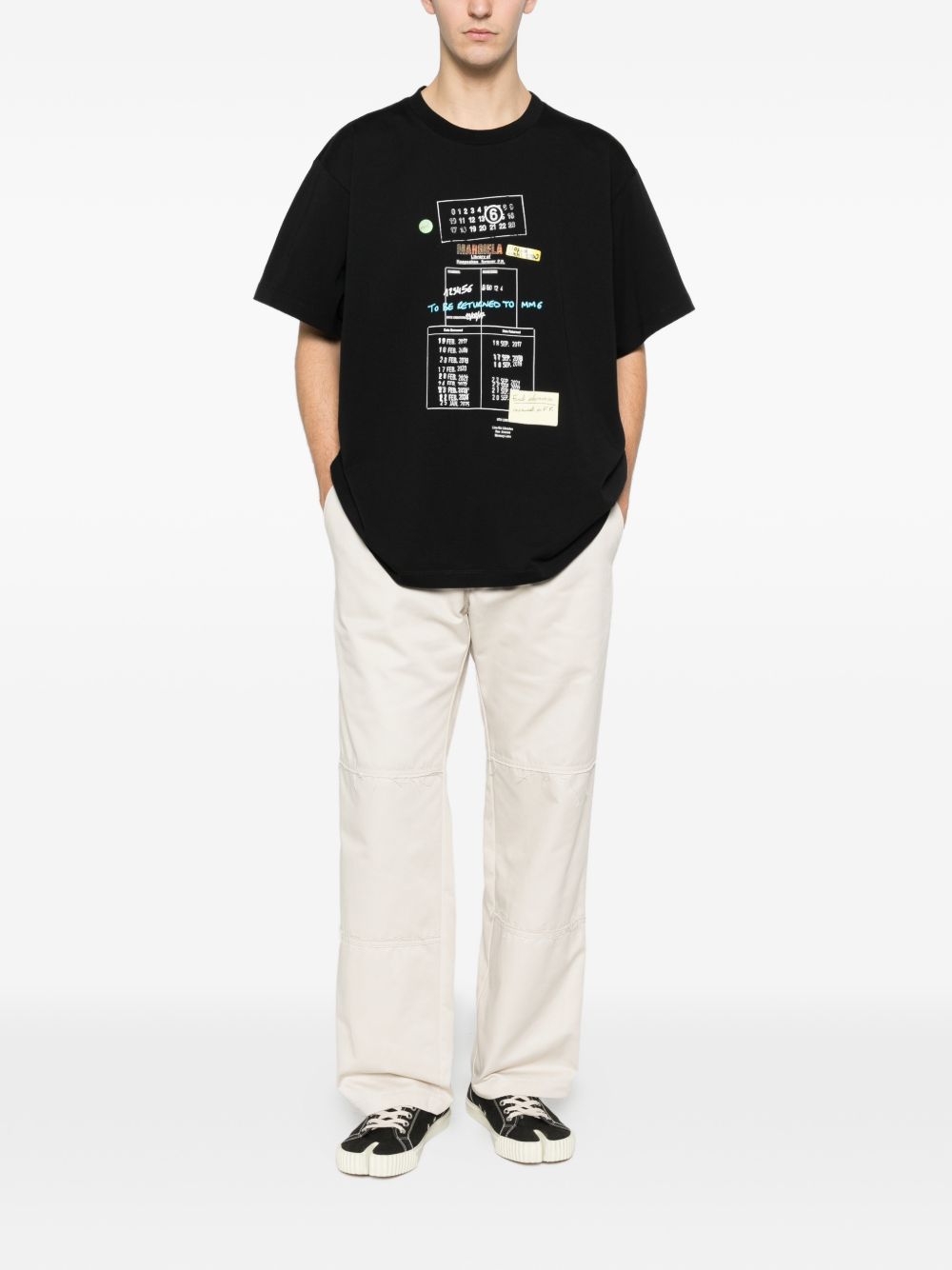 MM6 MAISON MARGIELA Pantaloni svasati beige 