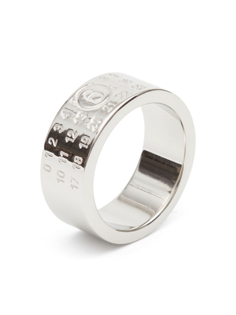 MM6 MAISON MARGIELA Anello argento con incisione 