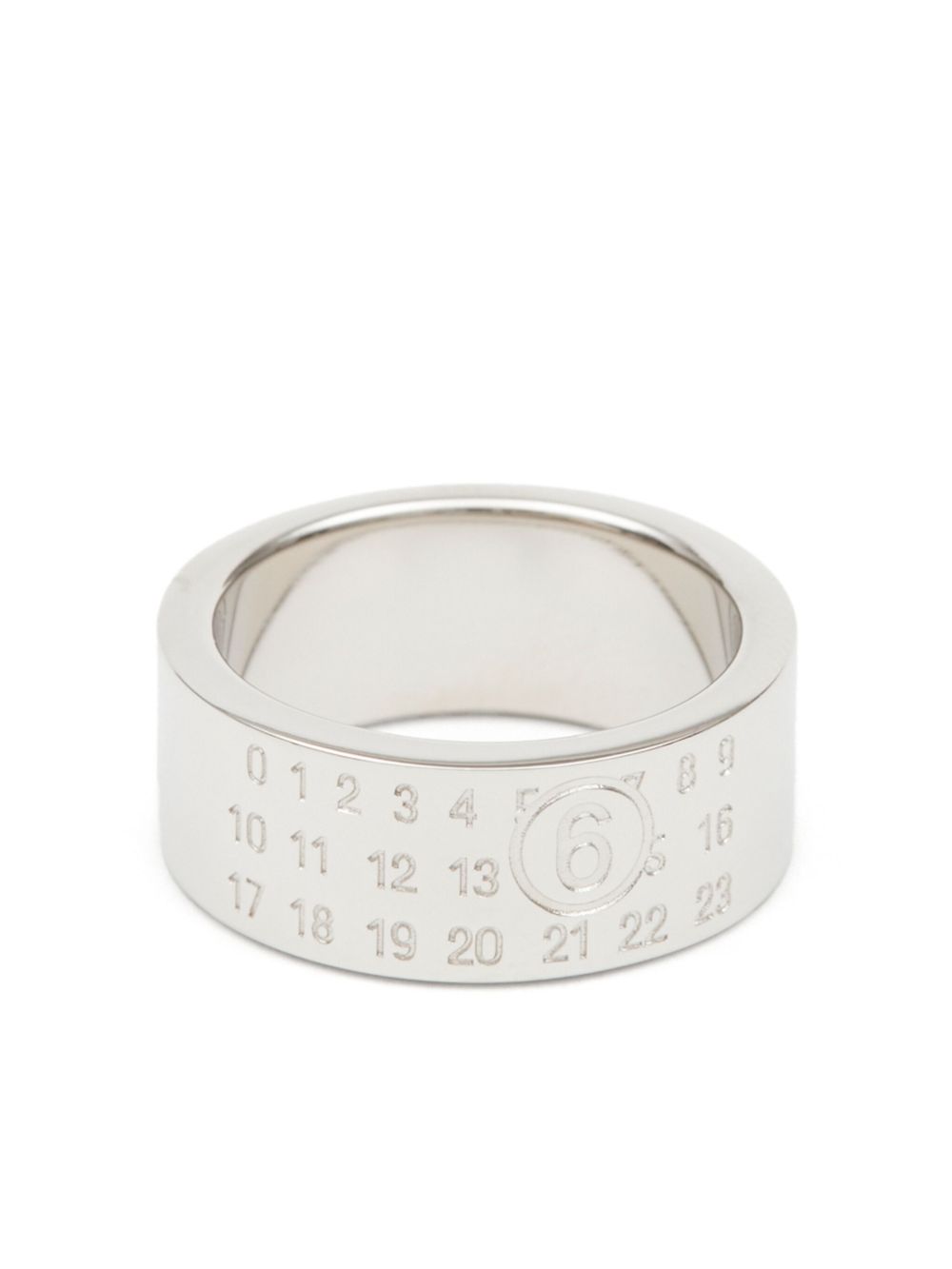 MM6 MAISON MARGIELA Anello argento con incisione 