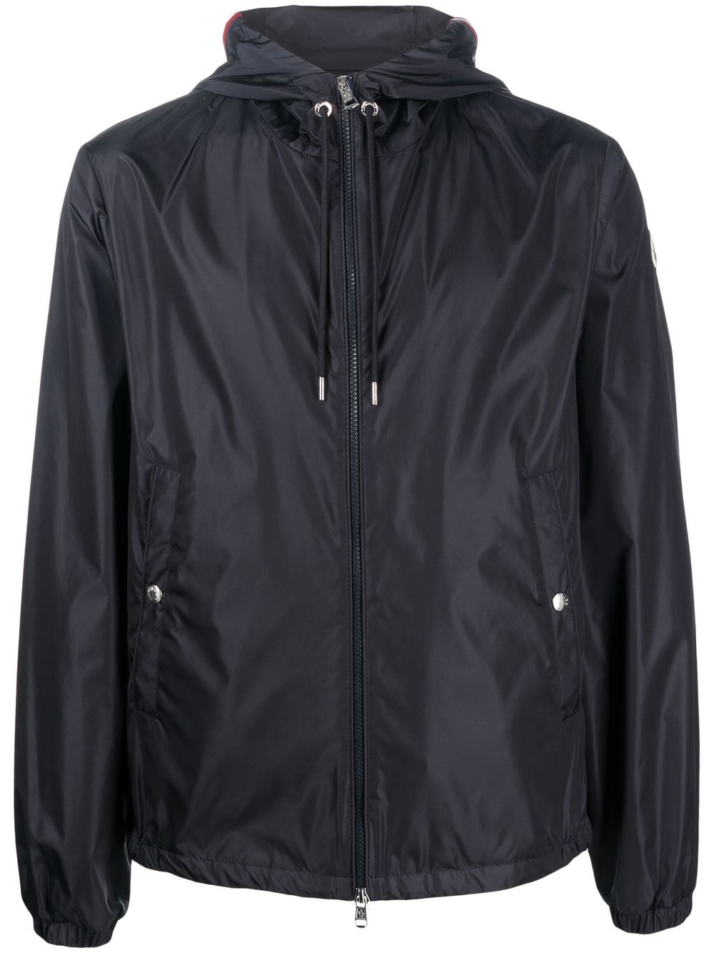 MONCLER Giacca impermeabile con zip e cappuccio 