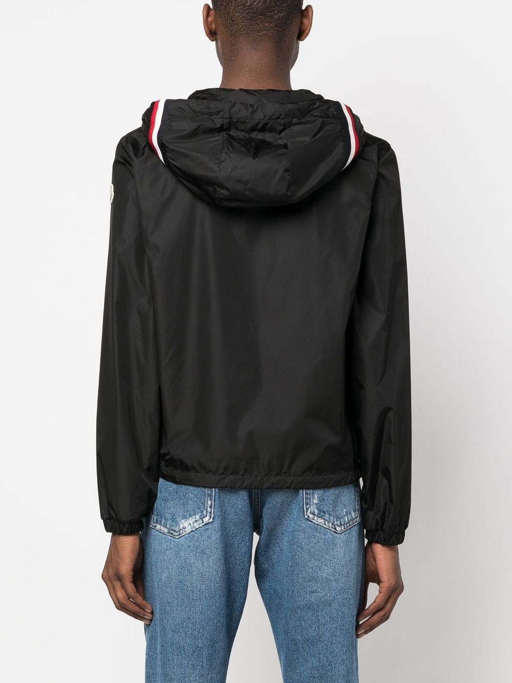 MONCLER Giacca a vento con cappuccio nero 