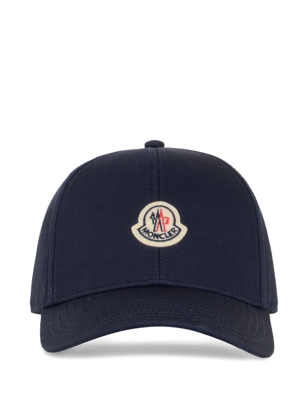 MONCLER Cappello da baseball in gabardine blu navy 