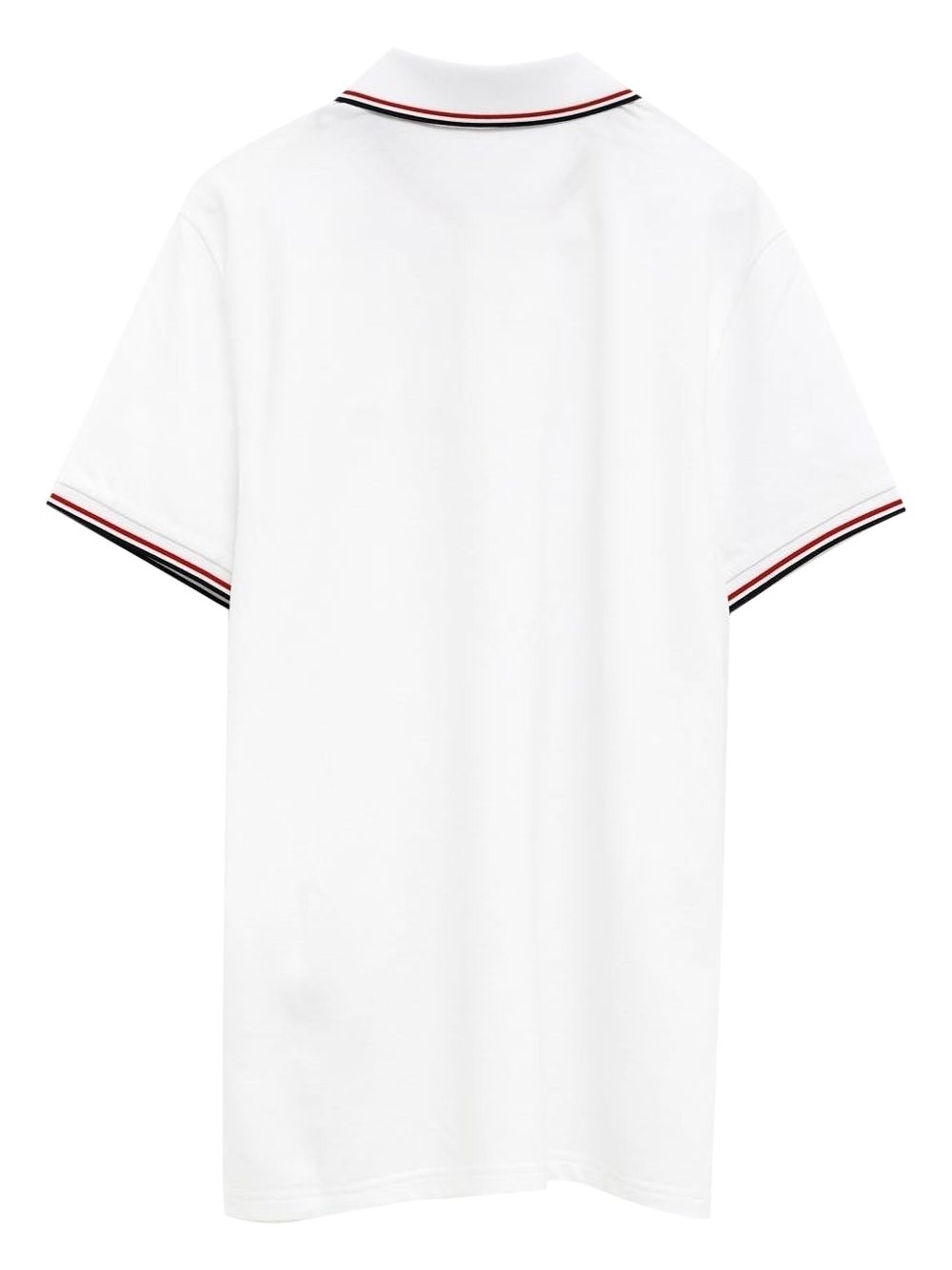 MONCLER Polo in cotone bianco 