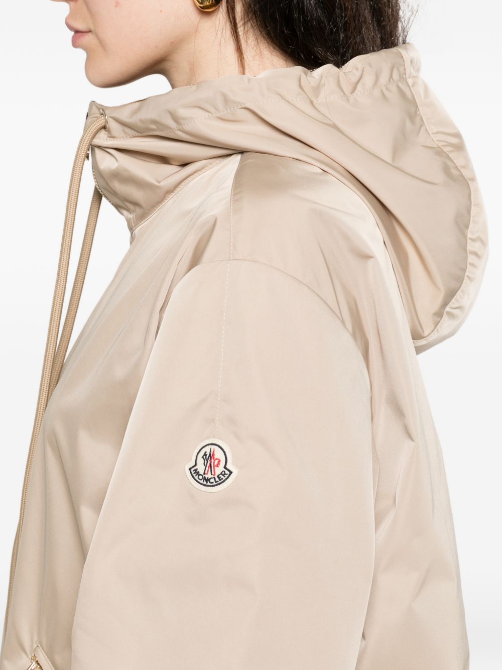 MONCLER Giacca beige con cappuccio 