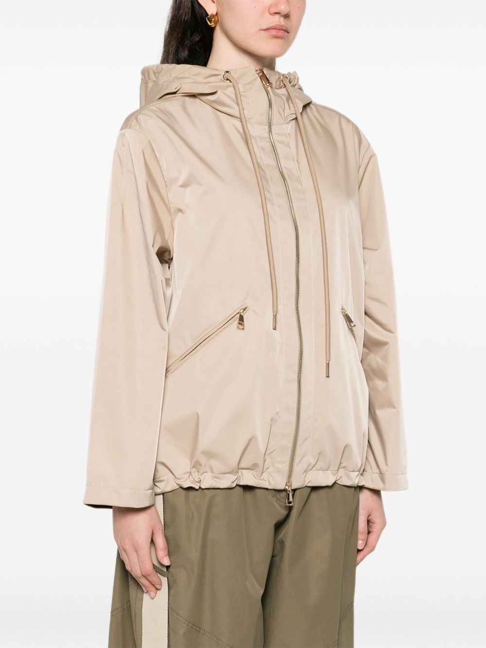 MONCLER Giacca beige con cappuccio 