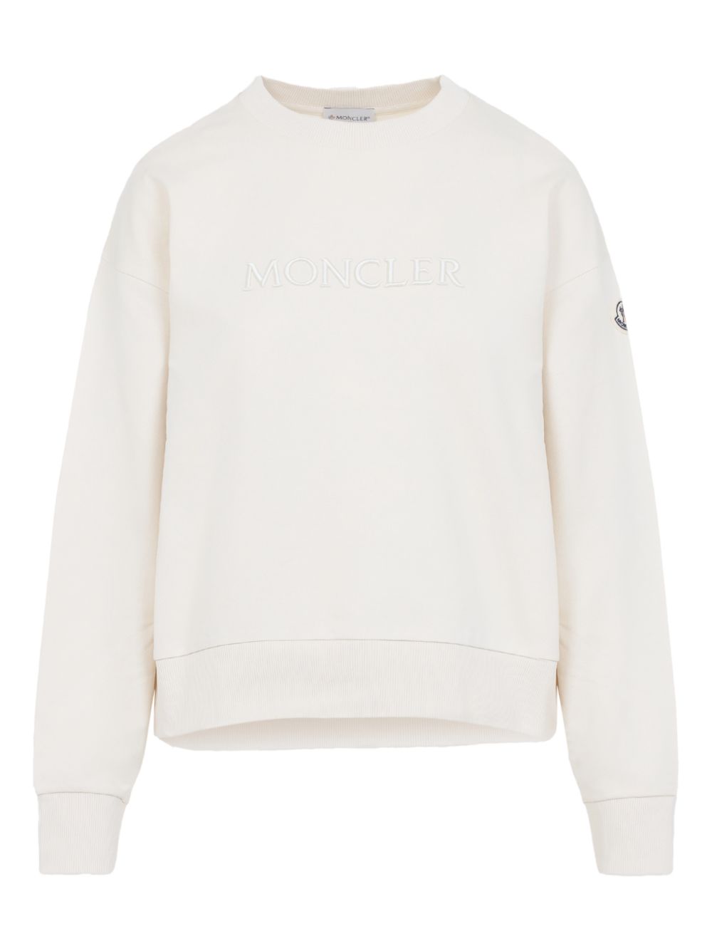MONCLER Felpa girocollo con logo 