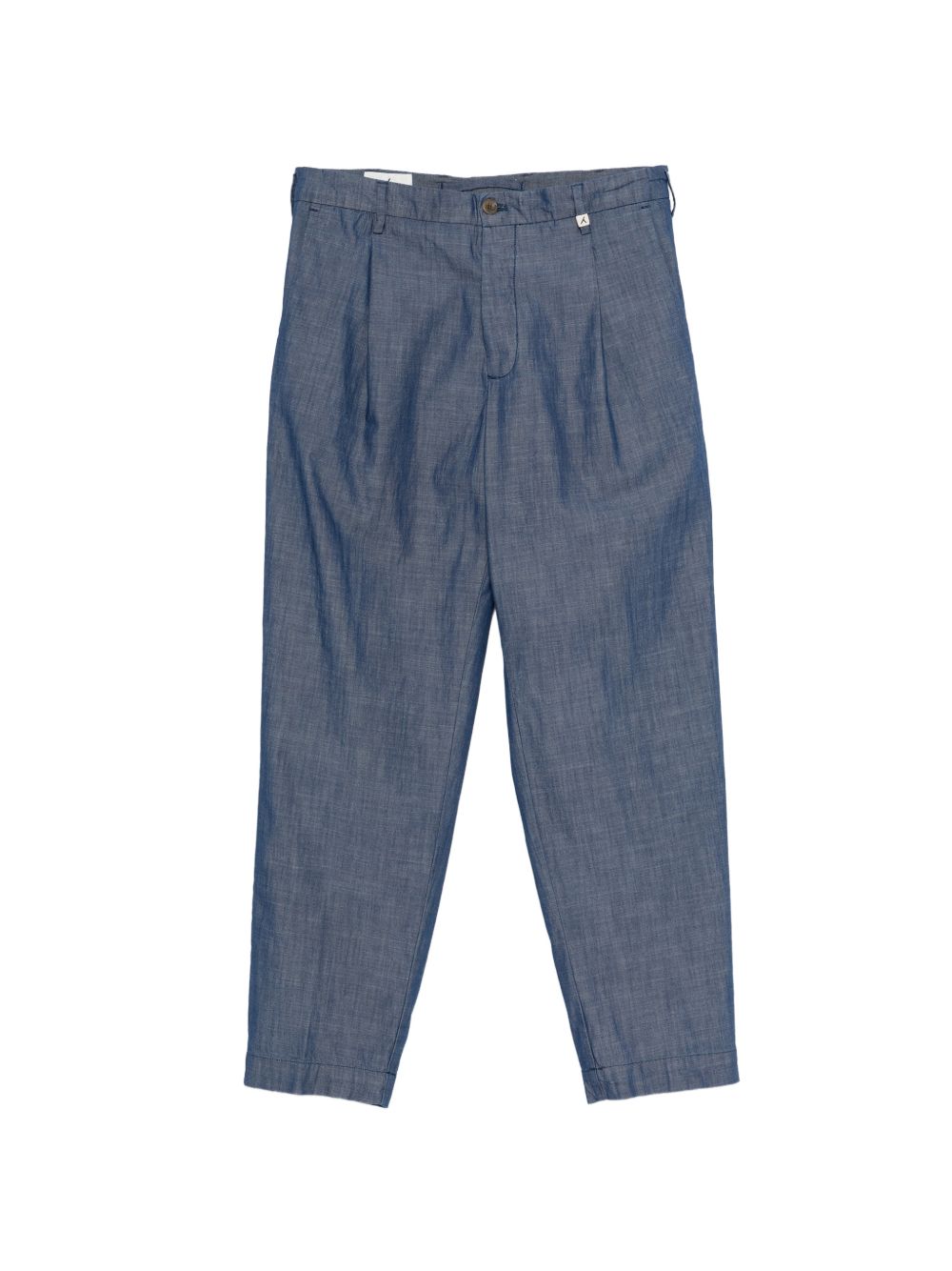 MYTHS Pantaloni in cotone blu chiaro 