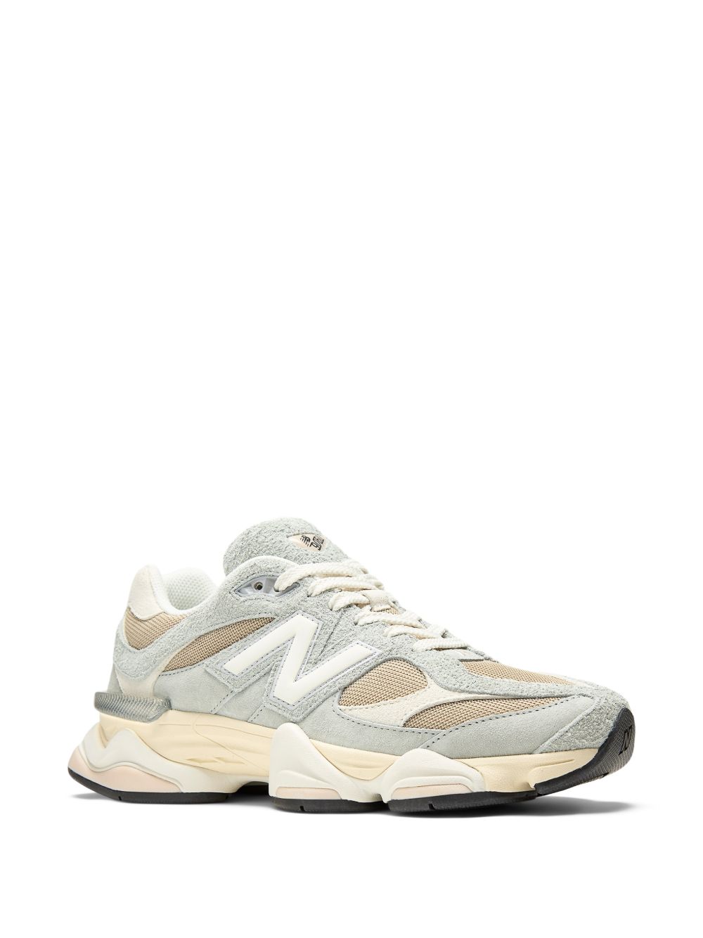 NEW BALANCE Sneakers 9060 in camoscio grigio e beige 