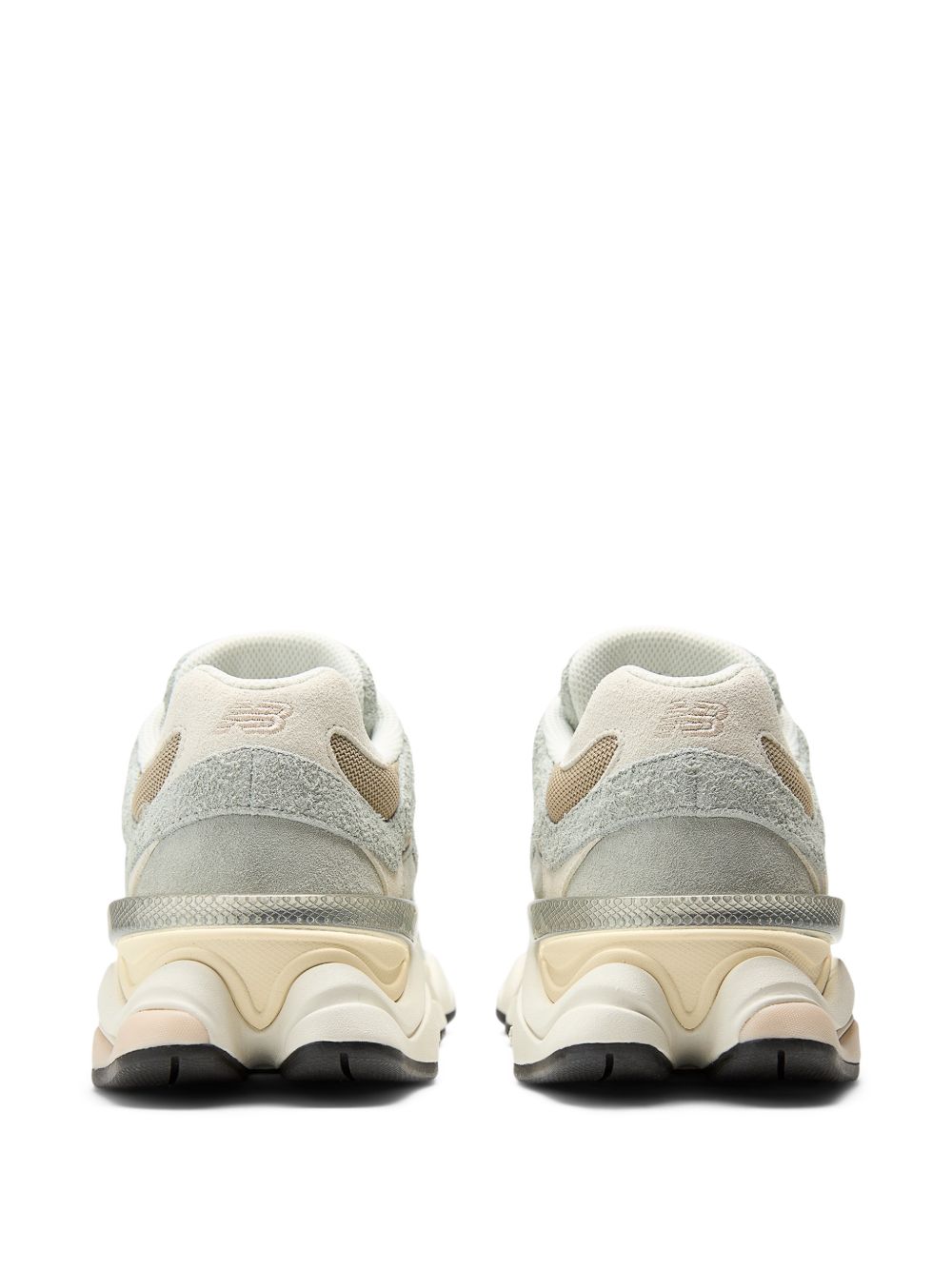 NEW BALANCE Sneakers 9060 in camoscio grigio e beige 