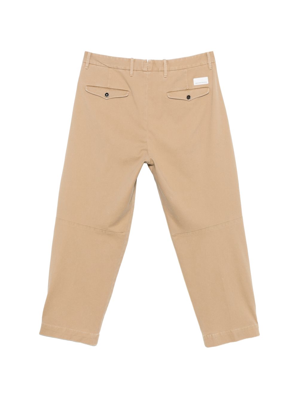 NINE IN THE MORNING Pantaloni beige con chiusura a bottoni 