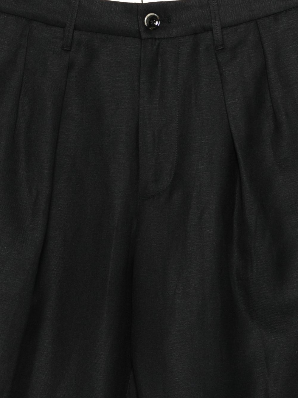 NINE IN THE MORNING Pantaloni Kay in lana misto lino neri 