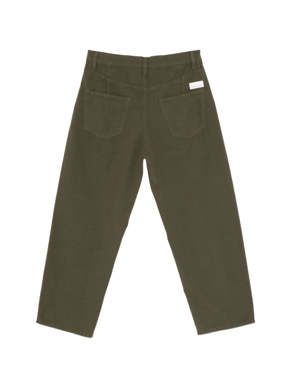 NINE IN THE MORNING Pantaloni Albert in cotone verde scuro 