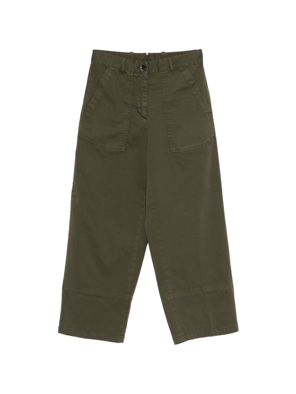 NINE IN THE MORNING Pantaloni Nancy verde oliva<BR/> 