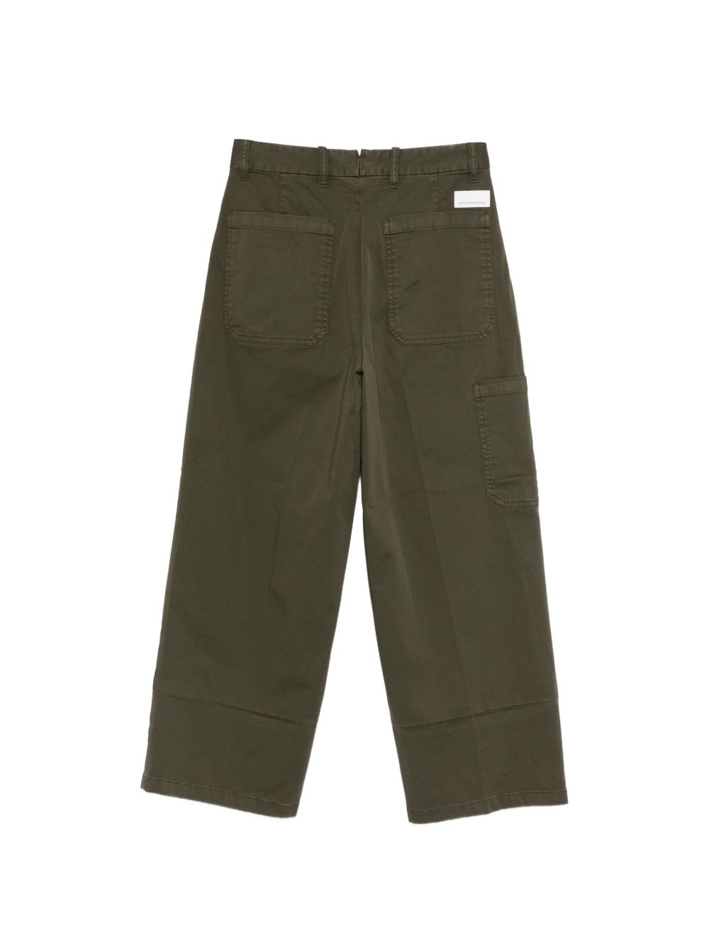 NINE IN THE MORNING Pantaloni Nancy verde oliva<BR/> 