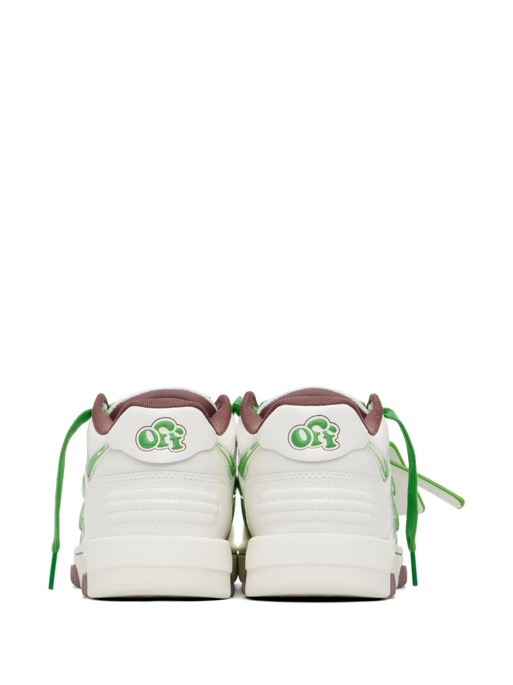 OFF WHITE Sneakers Out of Office bianche e verdi 
