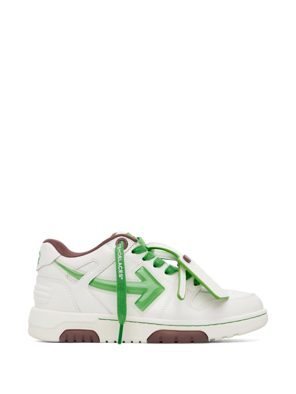 OFF WHITE Sneakers Out of Office bianche e verdi 
