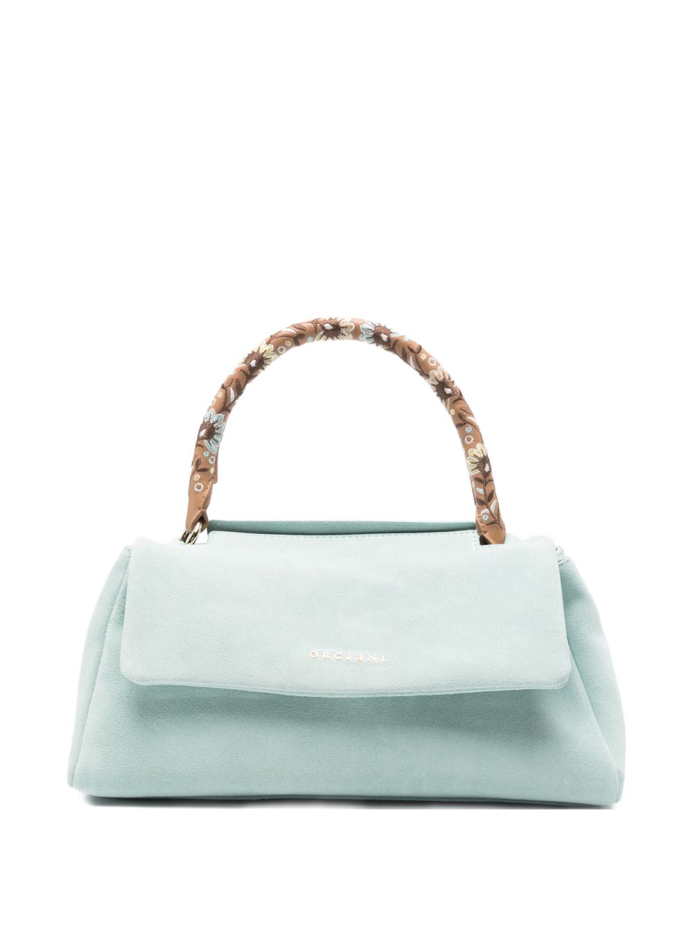 ORCIANI Borsa Sveva Longuette Peach Flower celeste 