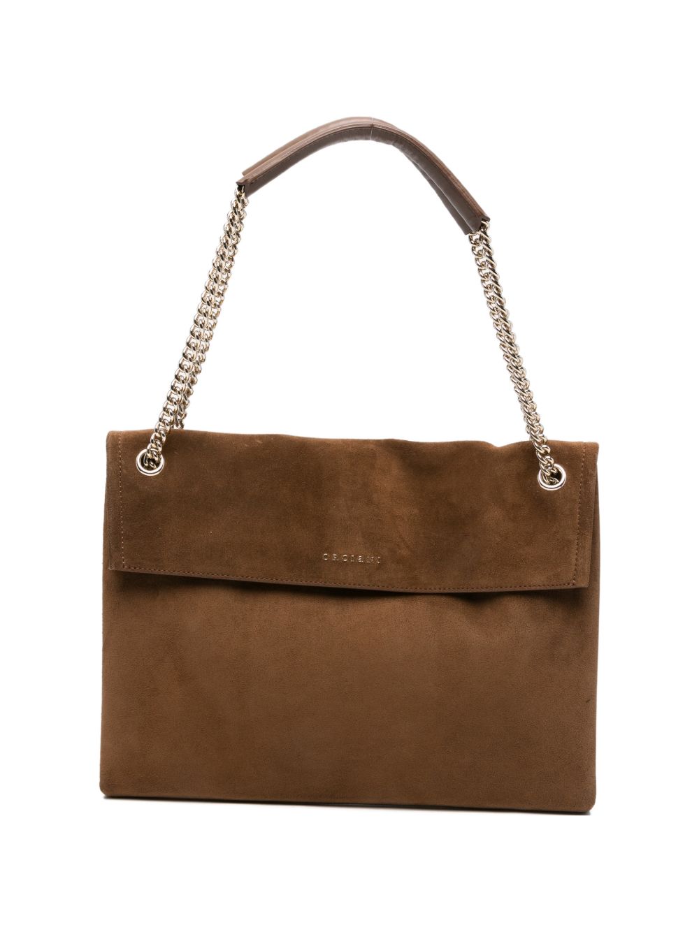 ORCIANI Borsa a spalla in suede Peach Coa 