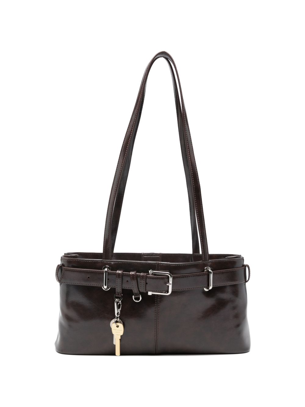 OSOI Borsa a spalla Brocle in pelle marrone 