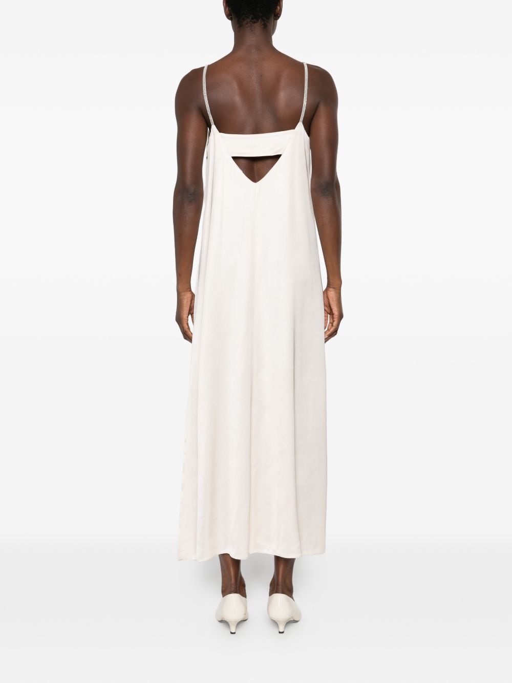 PESERICO Abito lungo elegante bianco 