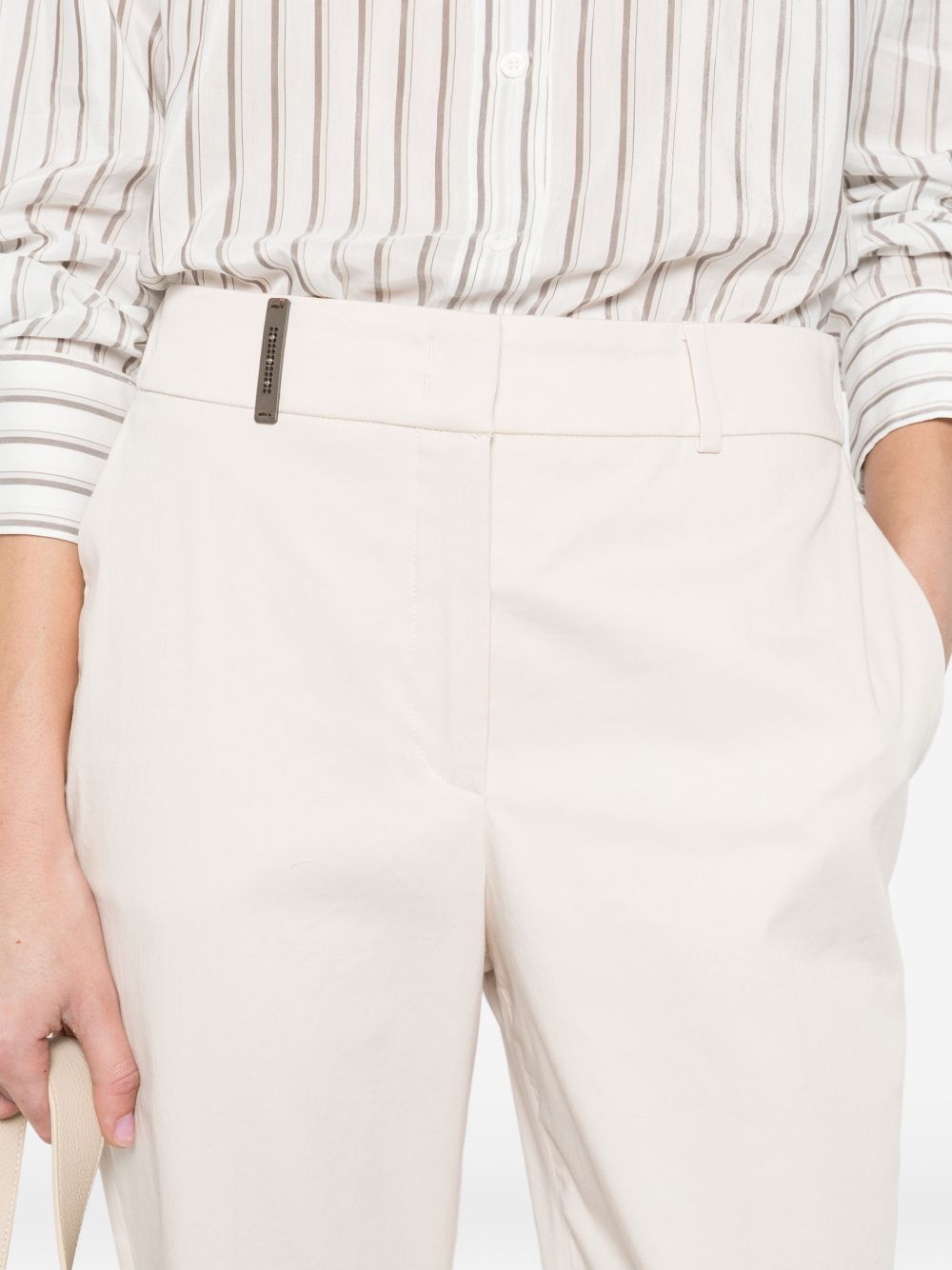 PESERICO Pantaloni beige con pinces 