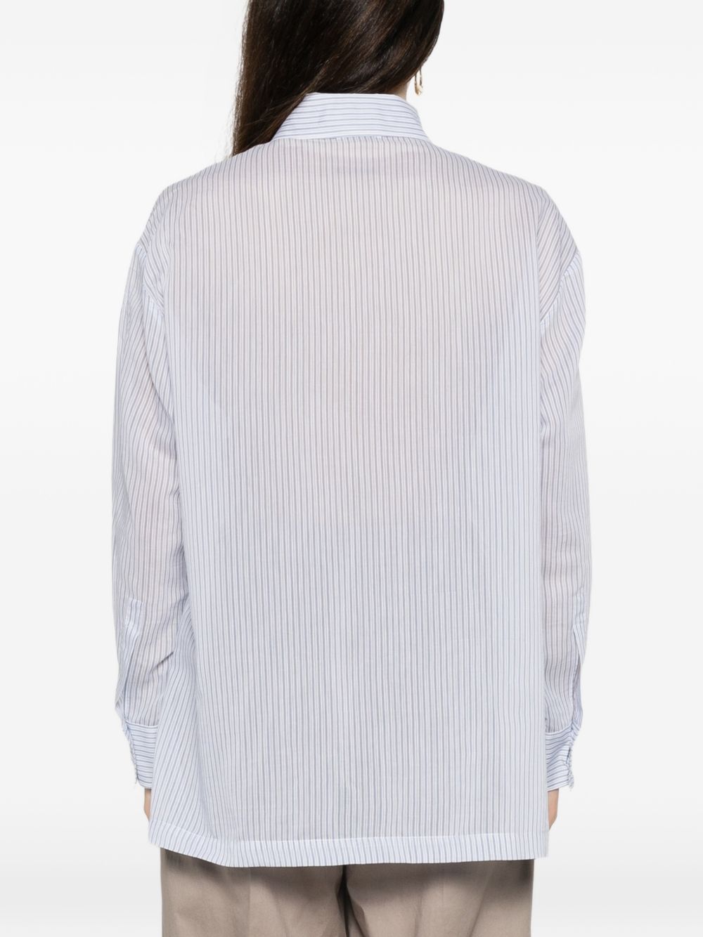 PESERICO Camicia a righe con tasche 