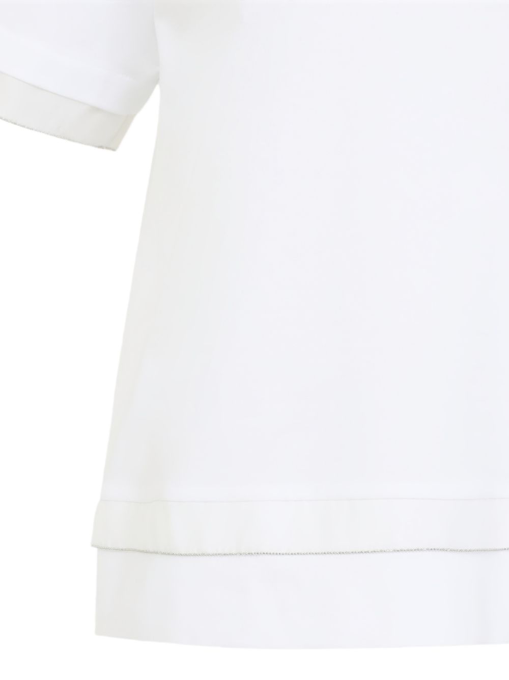 PESERICO T-shirt bianca con girocollo 