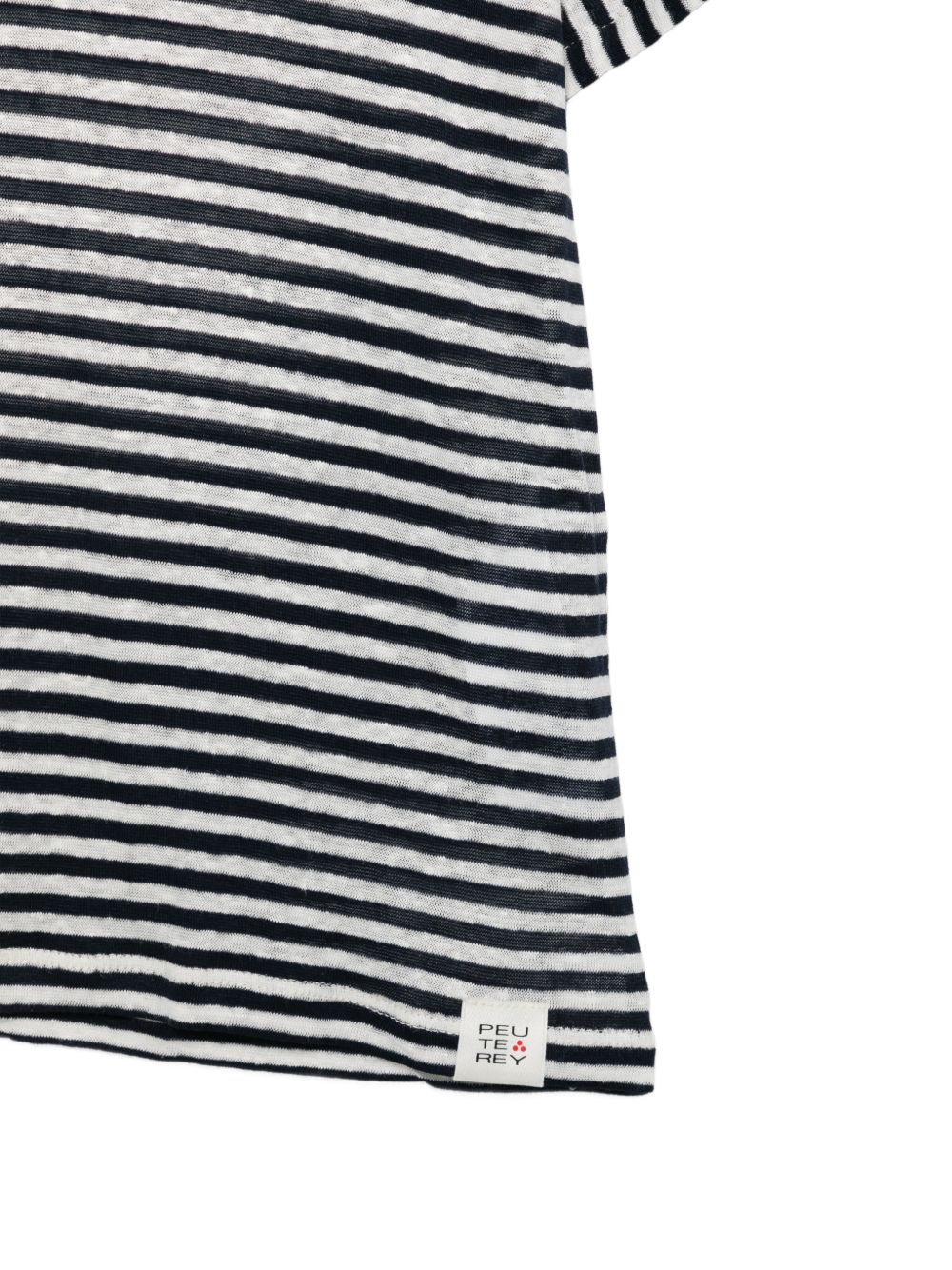 PEUTEREY T-shirt Ester a righe con scollo a V 