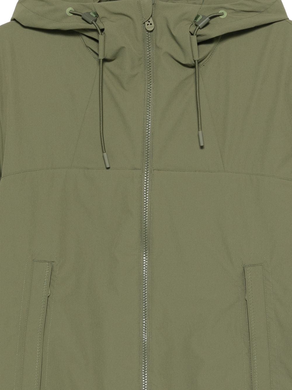 PEUTEREY Giacca Uyapo verde con cappuccio e zip 