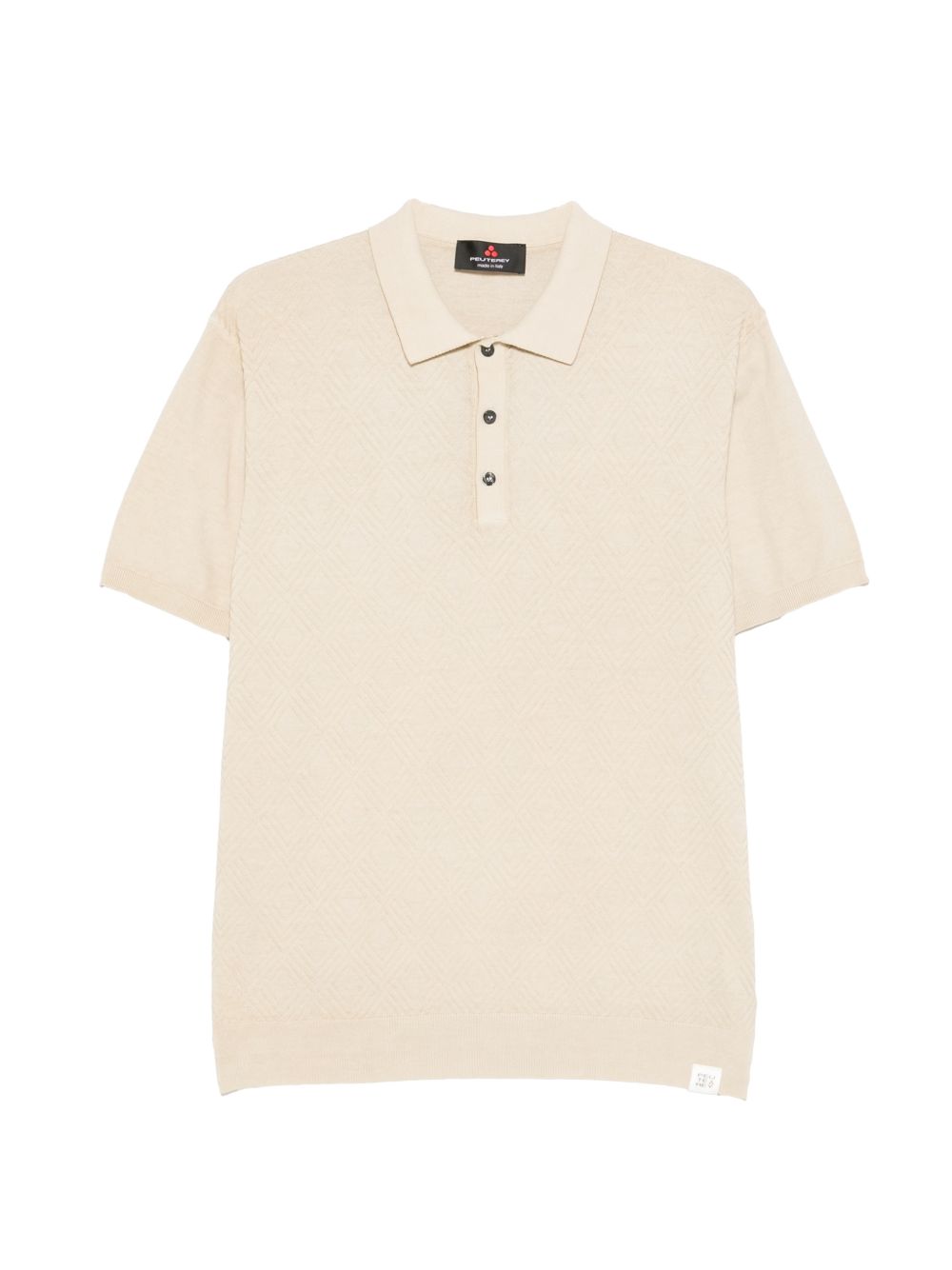 PEUTEREY Polo Correboi in cotone beige 