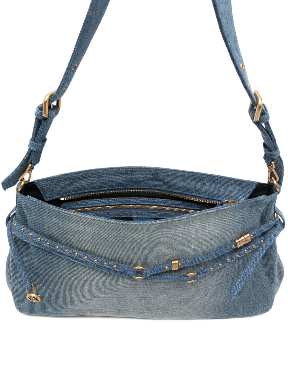 PINKO Borsa a spalla in denim blu 