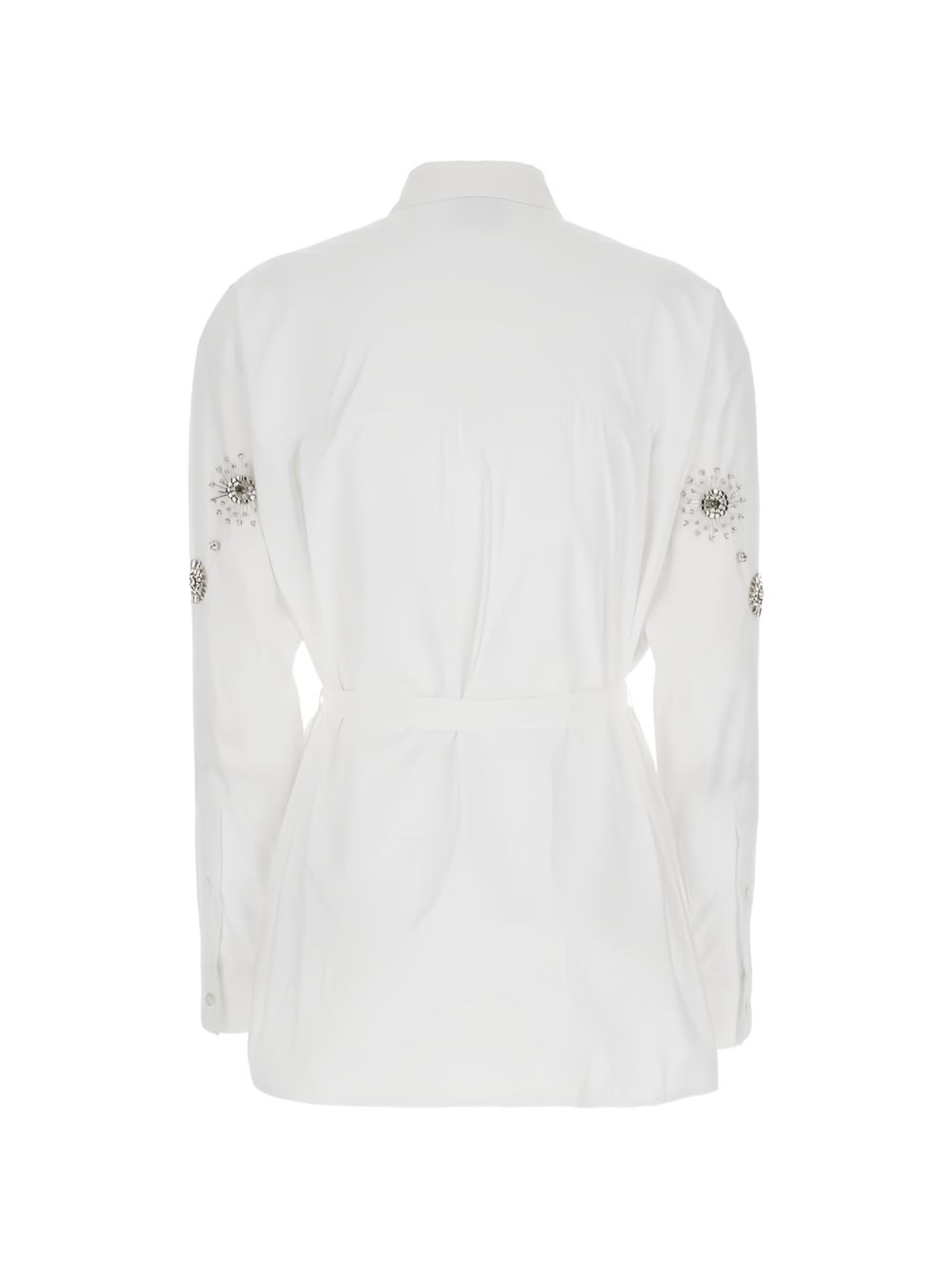 PINKO Camicia Carley in cotone bianco con colletto a punta 