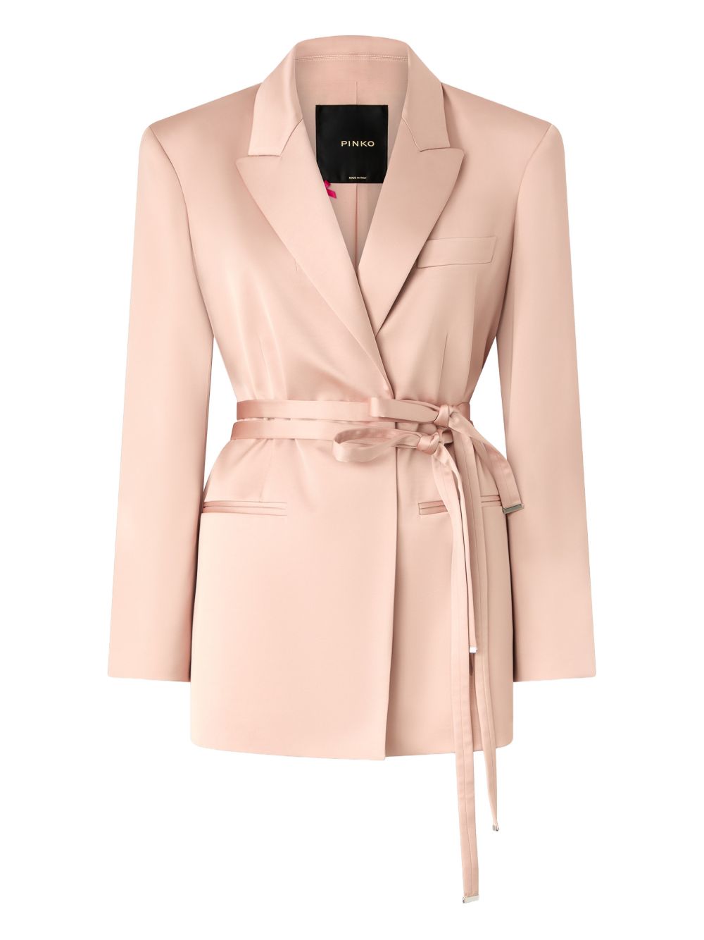 PINKO Blazer Rapa rosa con cintura 