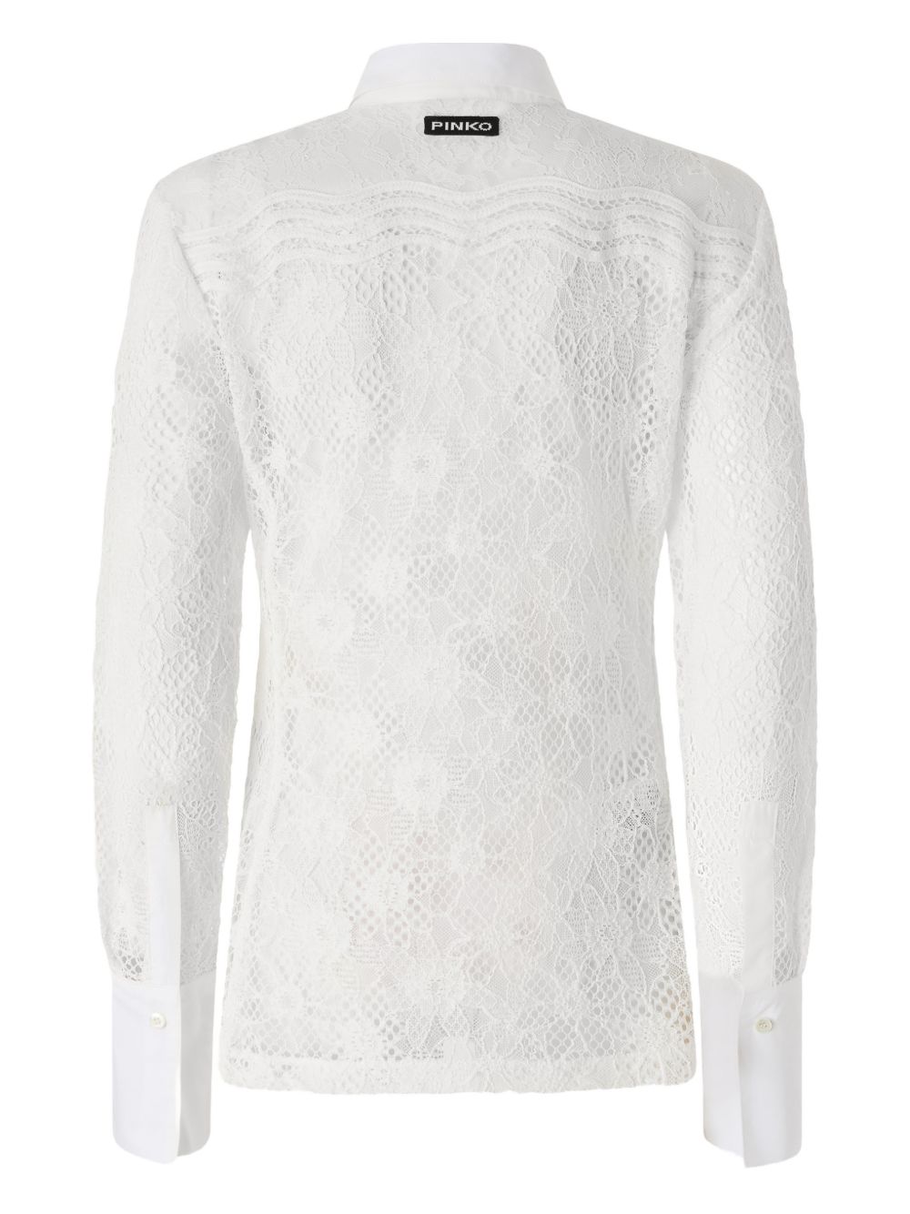 PINKO Camicia bianca con pizzo 