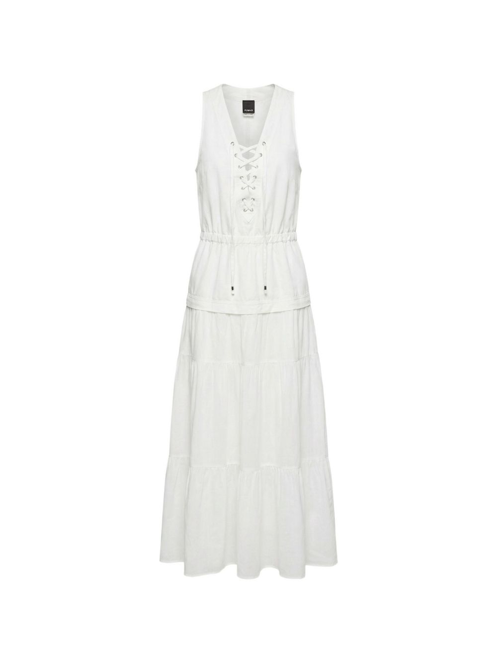 PINKO Abito Casarsa di cotone bianco 