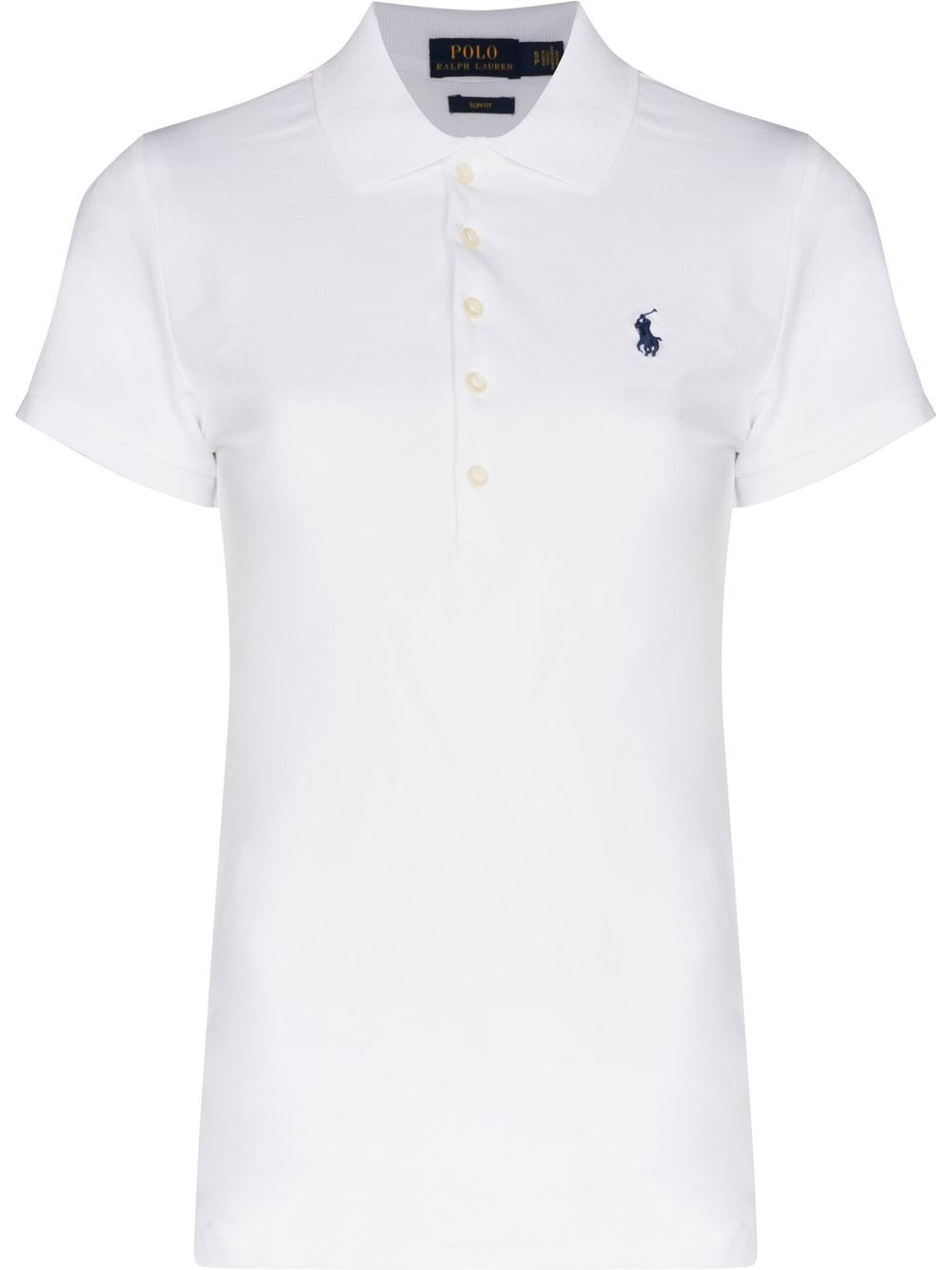 POLO RALPH LAUREN Polo in cotone bianco con logo 