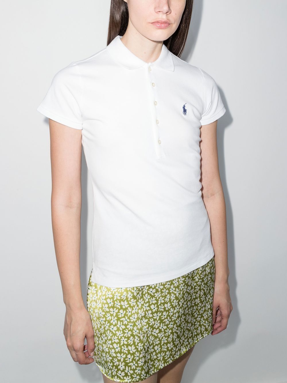 POLO RALPH LAUREN Polo in cotone bianco con logo 